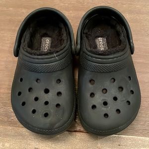 Crocs- Classic Lined Clog - Black - Toddler 9